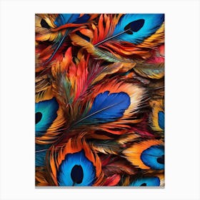 Peacock Feathers Art Print 2 Canvas Print