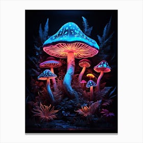 Psychedelic Mushrooms Canvas Print