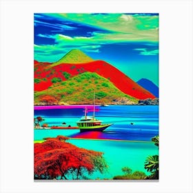 Komodo Island Indonesia Pop Art Photography Tropical Destination Canvas Print