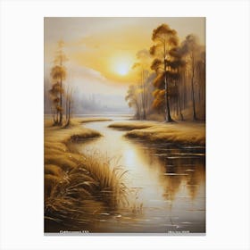 237.Golden sunset, USA. Art Print Canvas Print