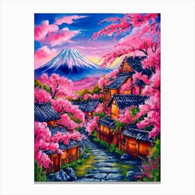 Cherry Blossoms In Japan Canvas Print