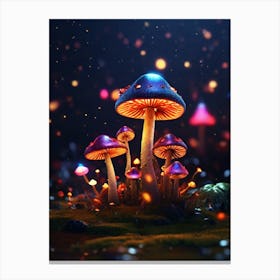 Mushroom Forest 3 Canvas Print