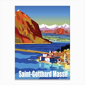 Saint Gotthard Massif Canvas Print