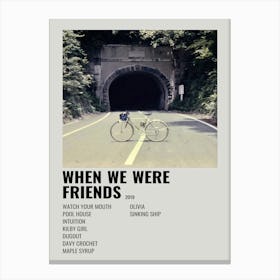 Poster Sur Toile When We Were Friends The Backseat Lovers 2019 1 Canvas Print