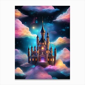 Castle In The Clouds 3 Canvas Print