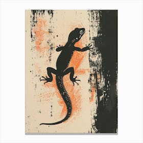 Orange Red Leopard Gecko3 Canvas Print