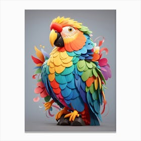 Colorful Parrot Canvas Print