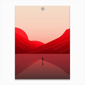Red Landscape Canvas Print