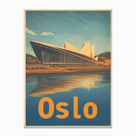 Aihrgdesign A Vintage Travel Poster Of Oslo 1 Canvas Print