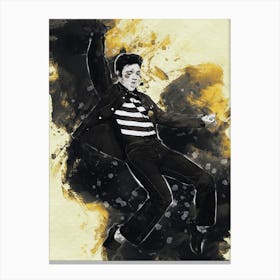 Smudge Elvis Presley The King Canvas Print