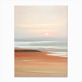 Crantock Beach, Cornwall Neutral 1 Canvas Print