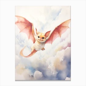 Light Watercolor Painting Of A Northern Glider 1 Canvas Print