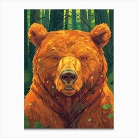 Bear In The Forest 7 Canvas Print