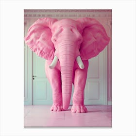 Pink Elephant Canvas Print