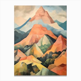 Mount Kanlaon Philippines Mountain Painting Canvas Print