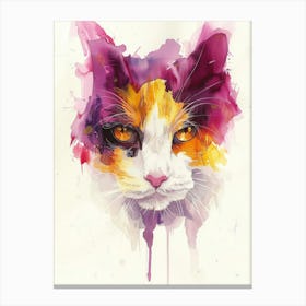 Colorful Cat Canvas Print