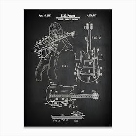 Van Halen Guitar Support Patent Print, Guitar Print, Guitar Art, Guitar Blueprint, Van Halen, Patent, Historical Print, Patent Print Mg9171 Canvas Print