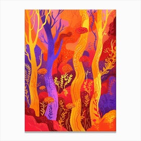 Colorful Forest Canvas Print