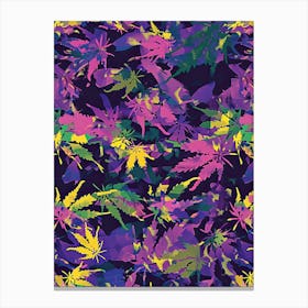 Cannabis Glow Canvas Print