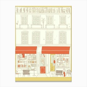 Nice The Book Nook Pastel Colours 3 Canvas Print
