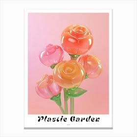 Dreamy Inflatable Flowers Poster Rose 2 Canvas Print