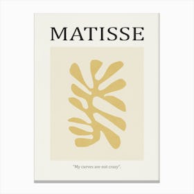Inspired by Matisse - Yellow Flower 01 Canvas Print