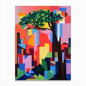 Bay Laurel Tree Cubist 1 Canvas Print
