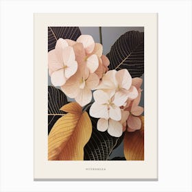 Flower Illustration Hydrangea 3 Poster Canvas Print