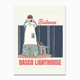 Basco Lighthouse Canvas Print
