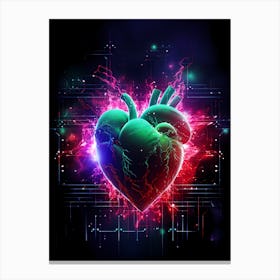 Heart Of Technology 1 Canvas Print