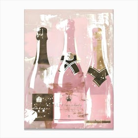 Pink Champagne Canvas Print Stampe su tela