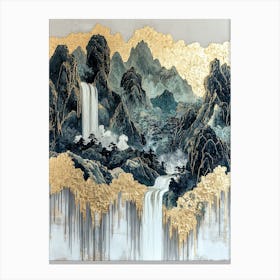 Andes Abstraction Mystical Flow Canvas Print