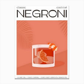 Classic Negroni Canvas Print