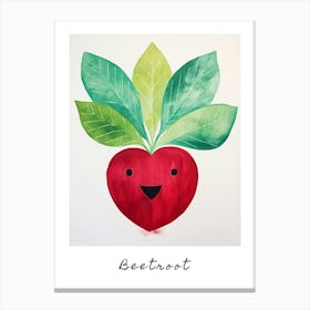 Friendly Kids Beetroot 2 Poster Canvas Print