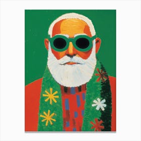 Holiday Santa Canvas Print