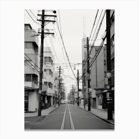 Sapporo, Japan, Black And White Old Photo 3 Canvas Print