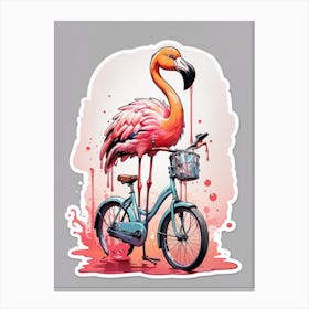 Flamingo art Canvas Print