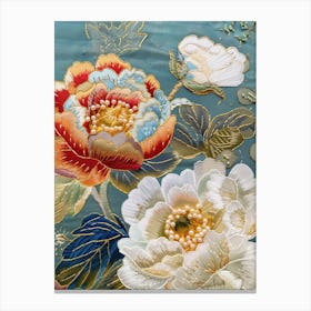 Chinese Silk Painting 6 Canvas Print