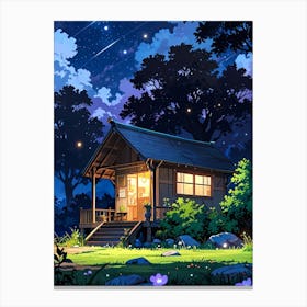 Night Sky Anime aesthetic 42 Canvas Print