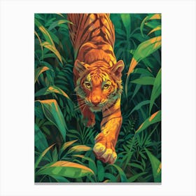 Tiger In The Jungle 61 Canvas Print