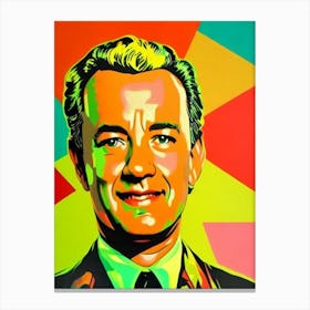 Tom Hanks Colourful Pop Movies Art Movies Canvas Print