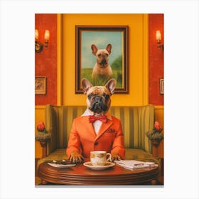 A French Bulldog Dog 9 Canvas Print