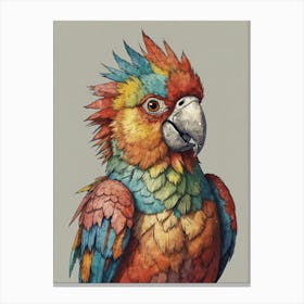 Colorful Parrot 34 Canvas Print