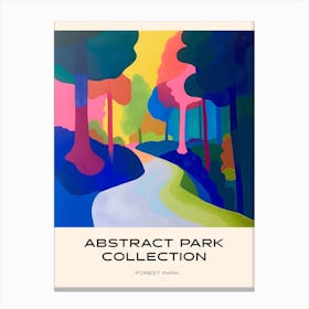 Abstract Park Collection Poster Forest Park St Louis 2 Canvas Print