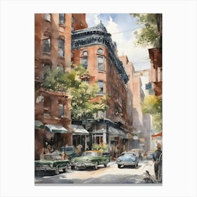 New York City Watercolor 7 Canvas Print