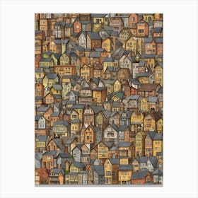 City Of Houses Canvas Print