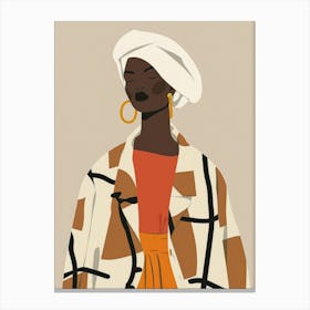 African Fashion Illustration 1 Canvas Print