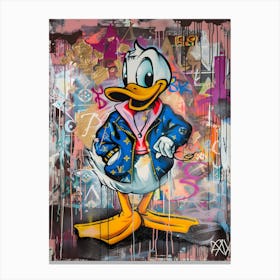 Donald Duck Collabration Louis Vuitton 2 Canvas Print