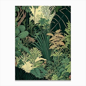 Nong Nooch Tropical Garden, Thailand Vintage Botanical Canvas Print