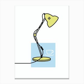 Angle Poise Lamp Mid Century Canvas Print